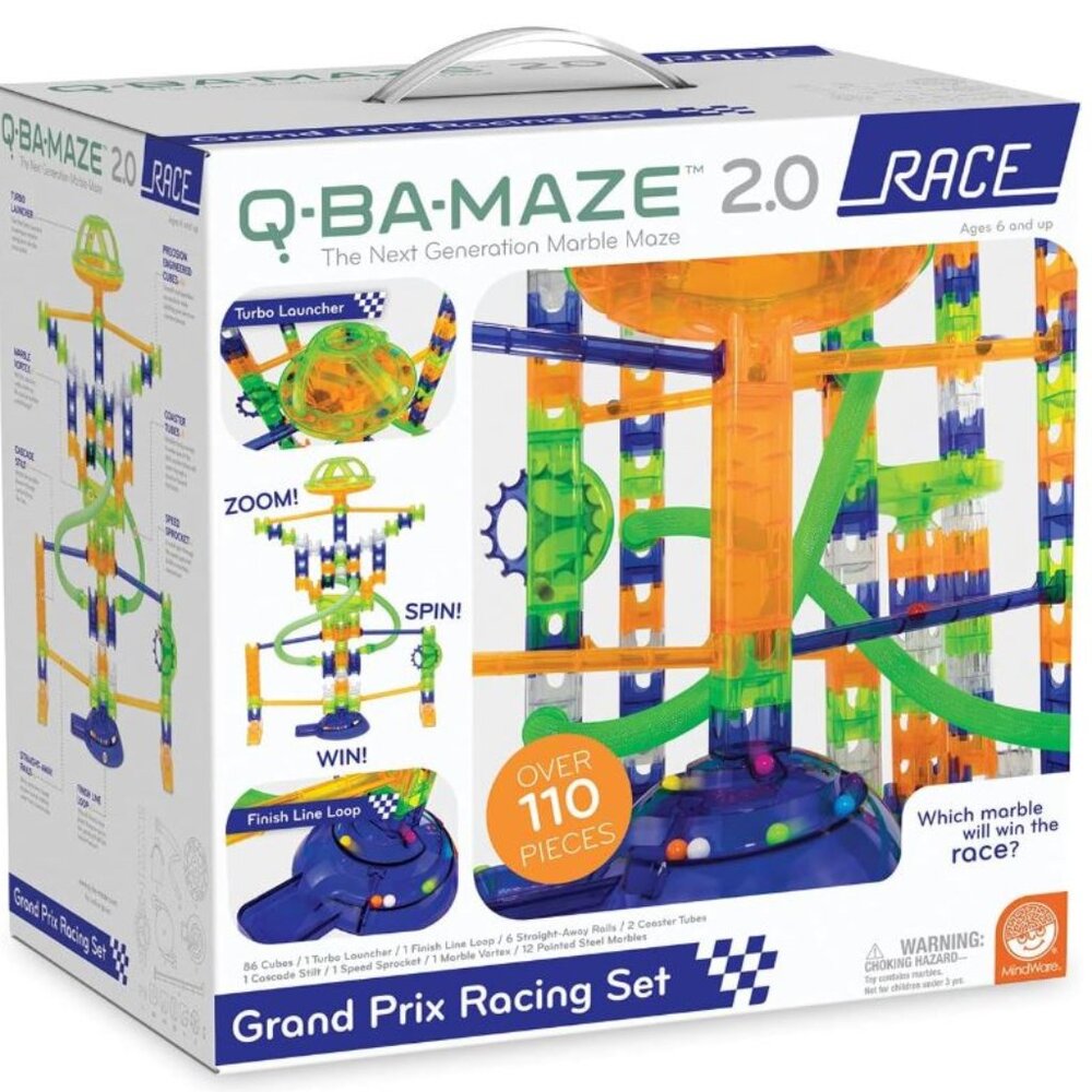Almost New! Q-BA-MAZE 2.0 Action Stunt Set_STEM Puzzle_6yr +